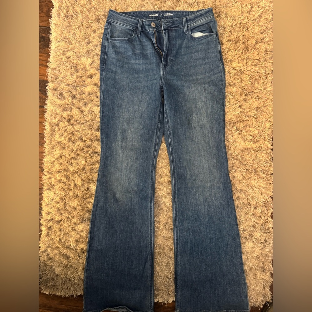 Old Navy Women's Dark Blue Flare Jeans